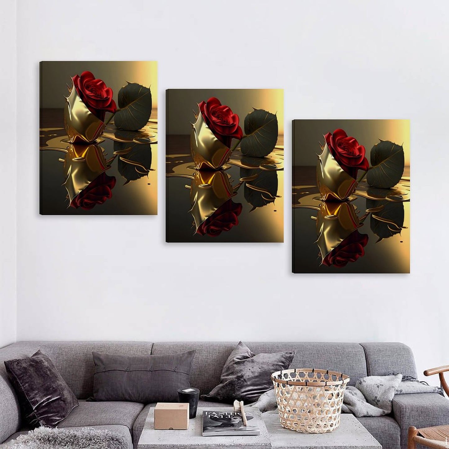 Vertical Colorful Framed Wall Art-3:4 Aspect Ratio(One-sided Printing)
