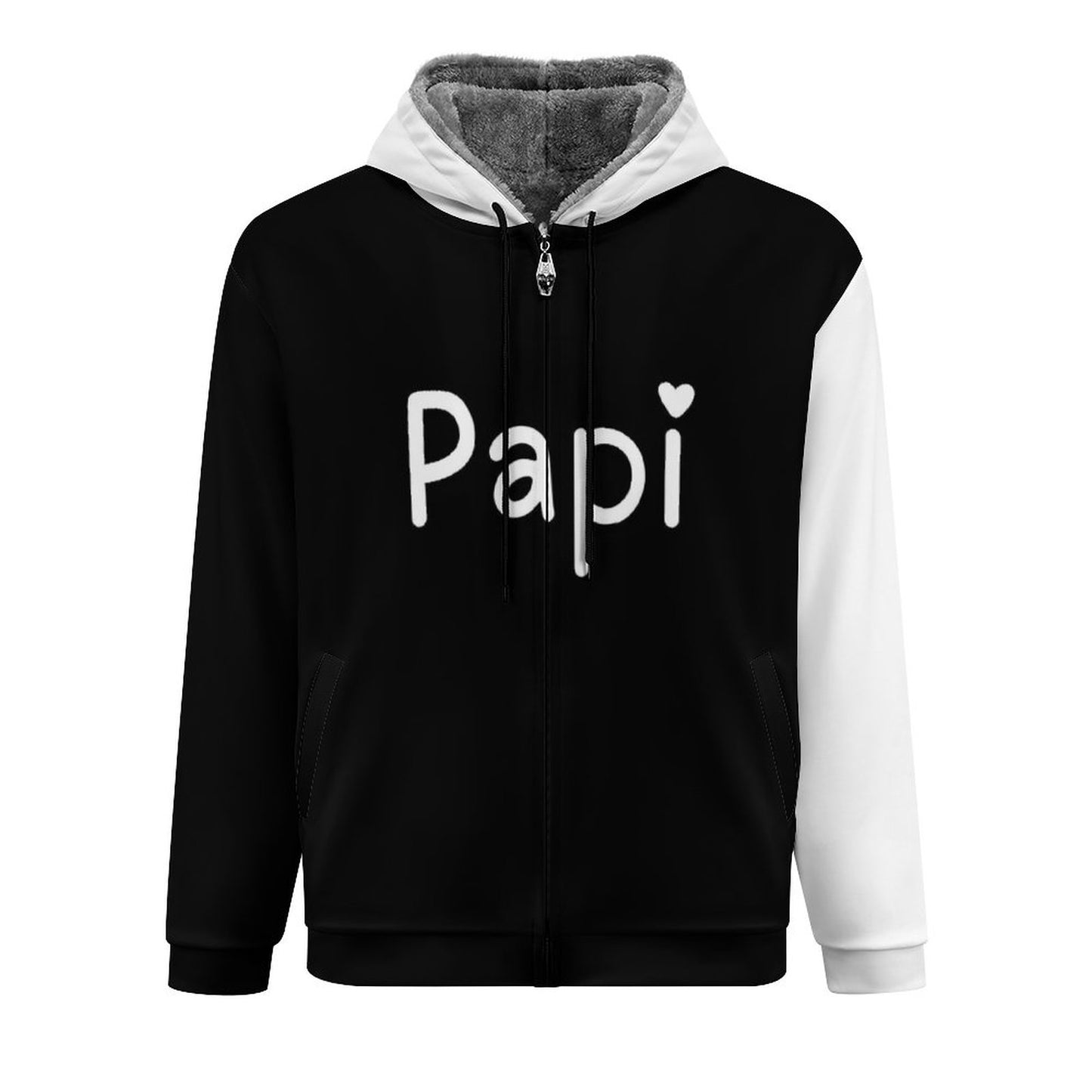 230gsm Full Zip up Hoodie with Plush Lining WZIP (All-Over Printing)