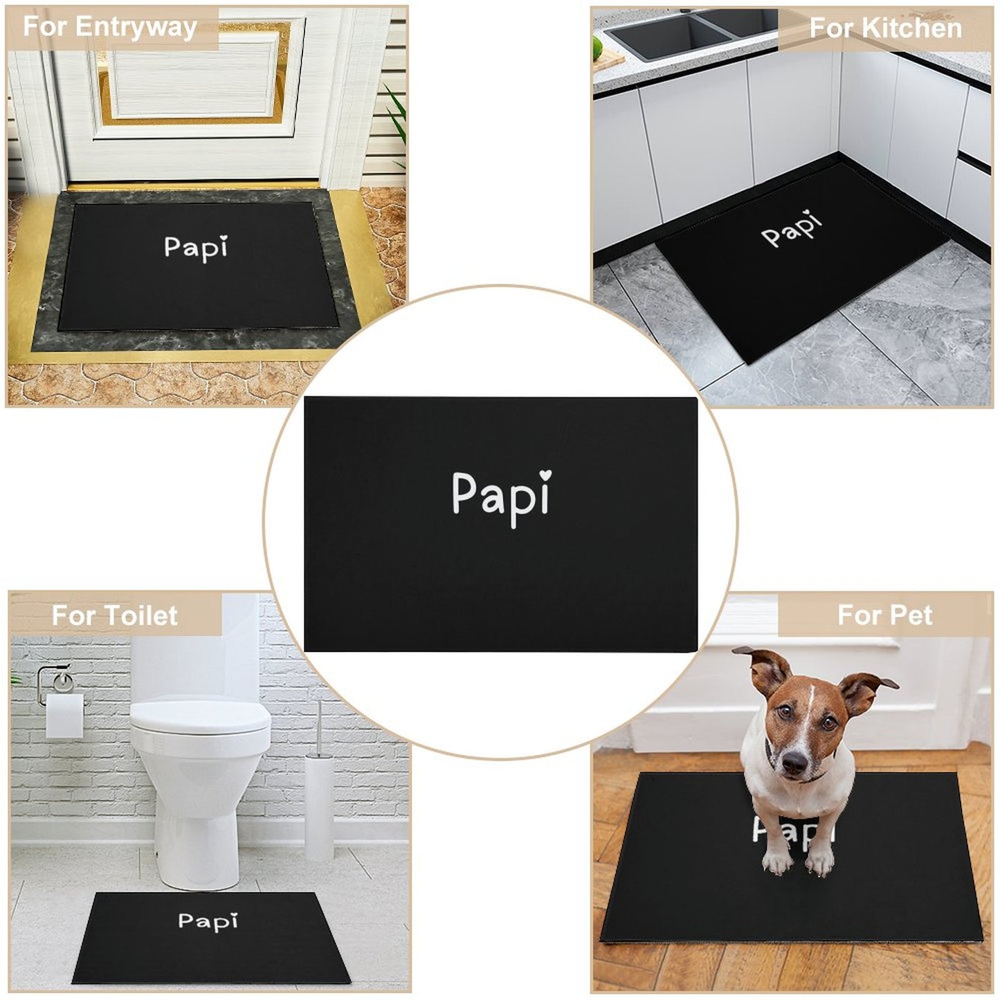 Crystal Velvet Bedroom Floor Mat