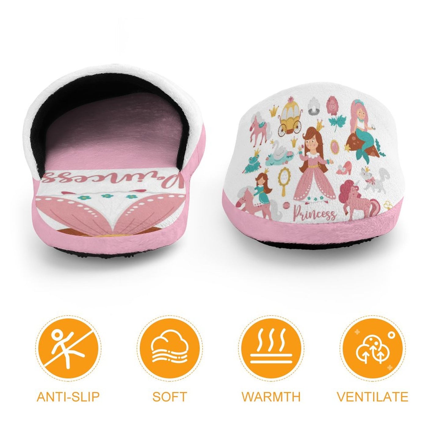 Flannel Children's Cotton Slippers (All-Over Printing)