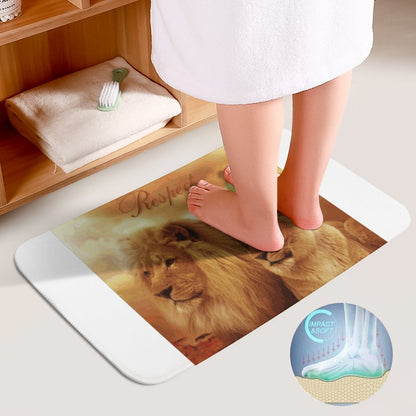 Coral Velvet Restroom Rug Set of 3-15.7"x23.6"/ 40x60cm