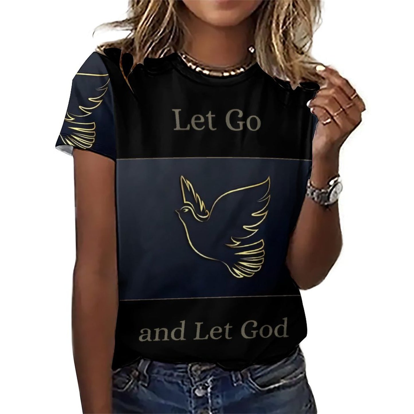 180gsm Custom Women Top T-Shirts(All-Over Printing)