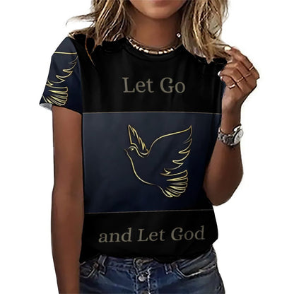 180gsm Custom Women Top T-Shirts(All-Over Printing)
