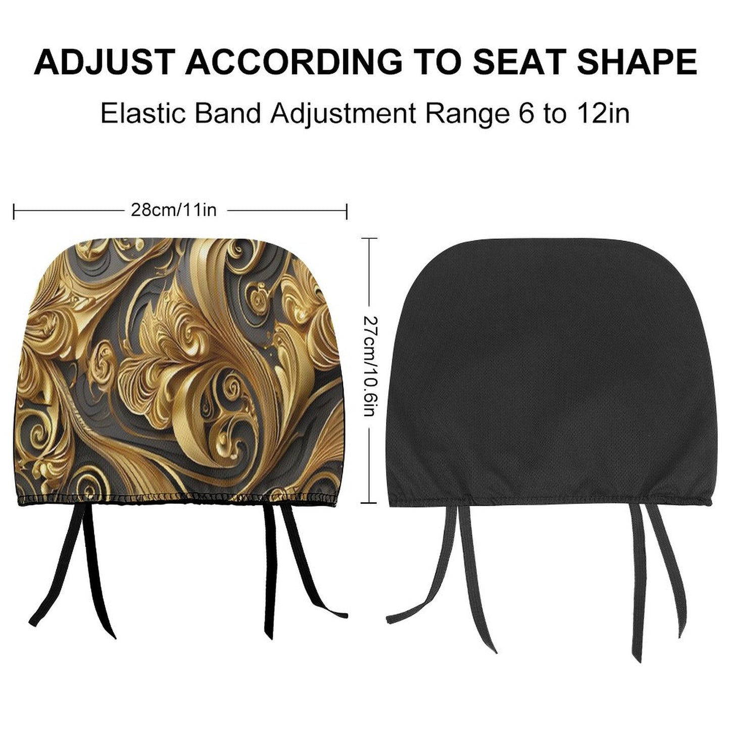 Custom Car Headrest Covers