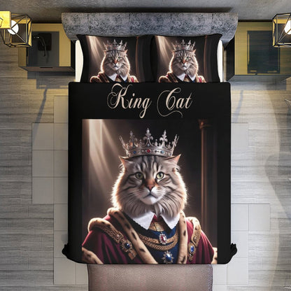 3-Piece Bedding Set-102"x90"/ 259x229cm (Dual-sided Printing)