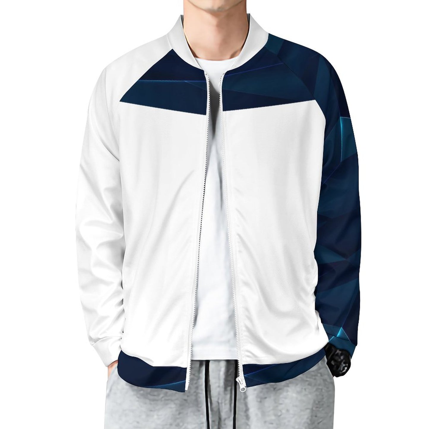 Raglan Zip-up Shirt WY10 (All-Over Printing)