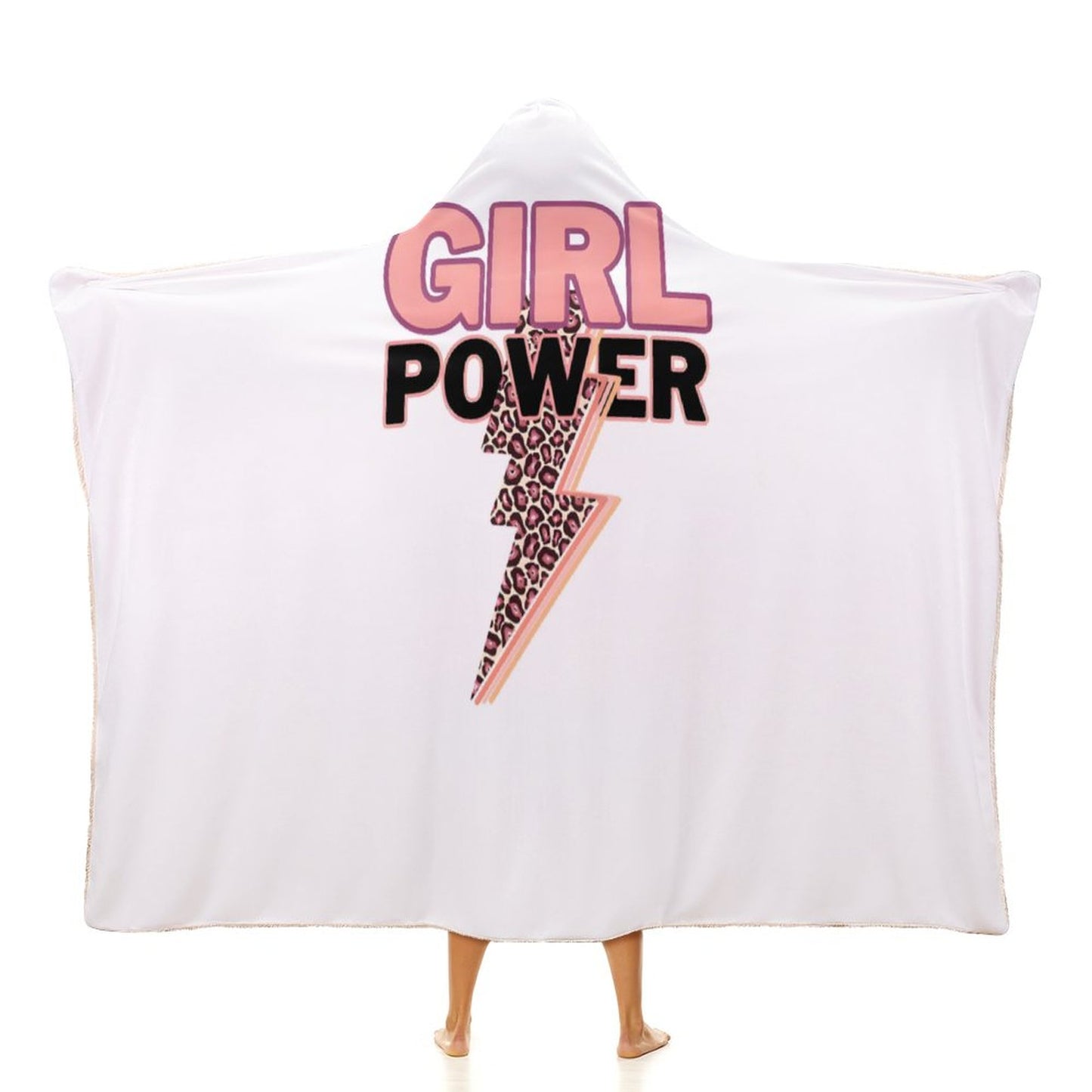 Wrap Hooded Blanket-60"x80"/ 150x200cm