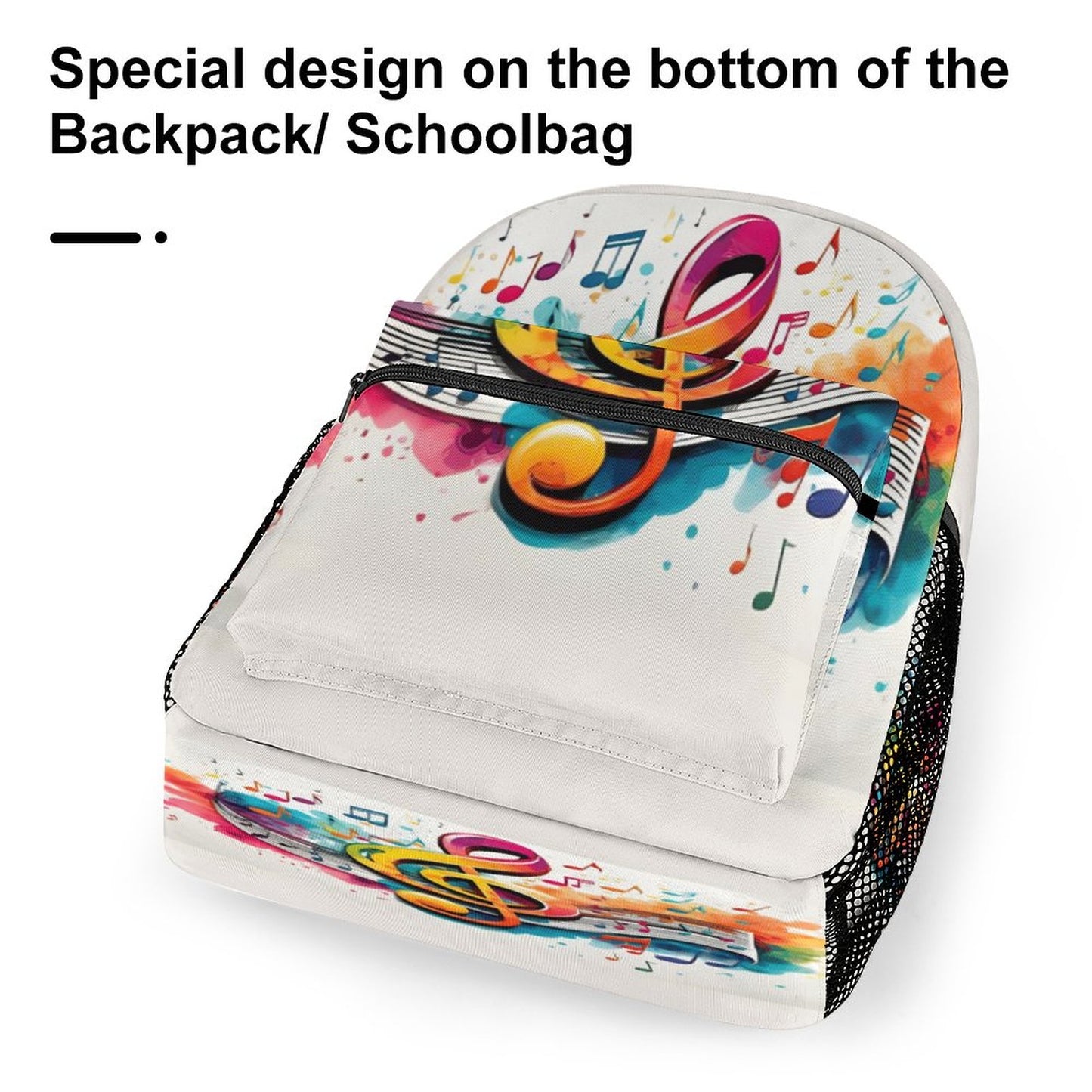 MUSIC GRAFFITI Children's School Backpack