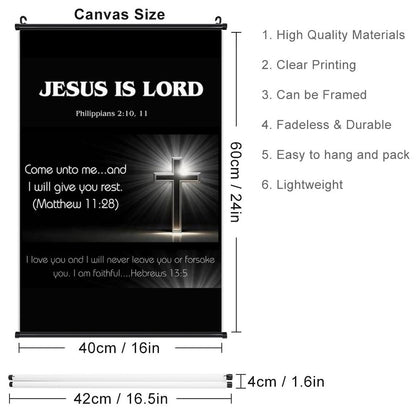 Canvas Hanging Poster with Scrolls-16"x24"/ 40x60cm