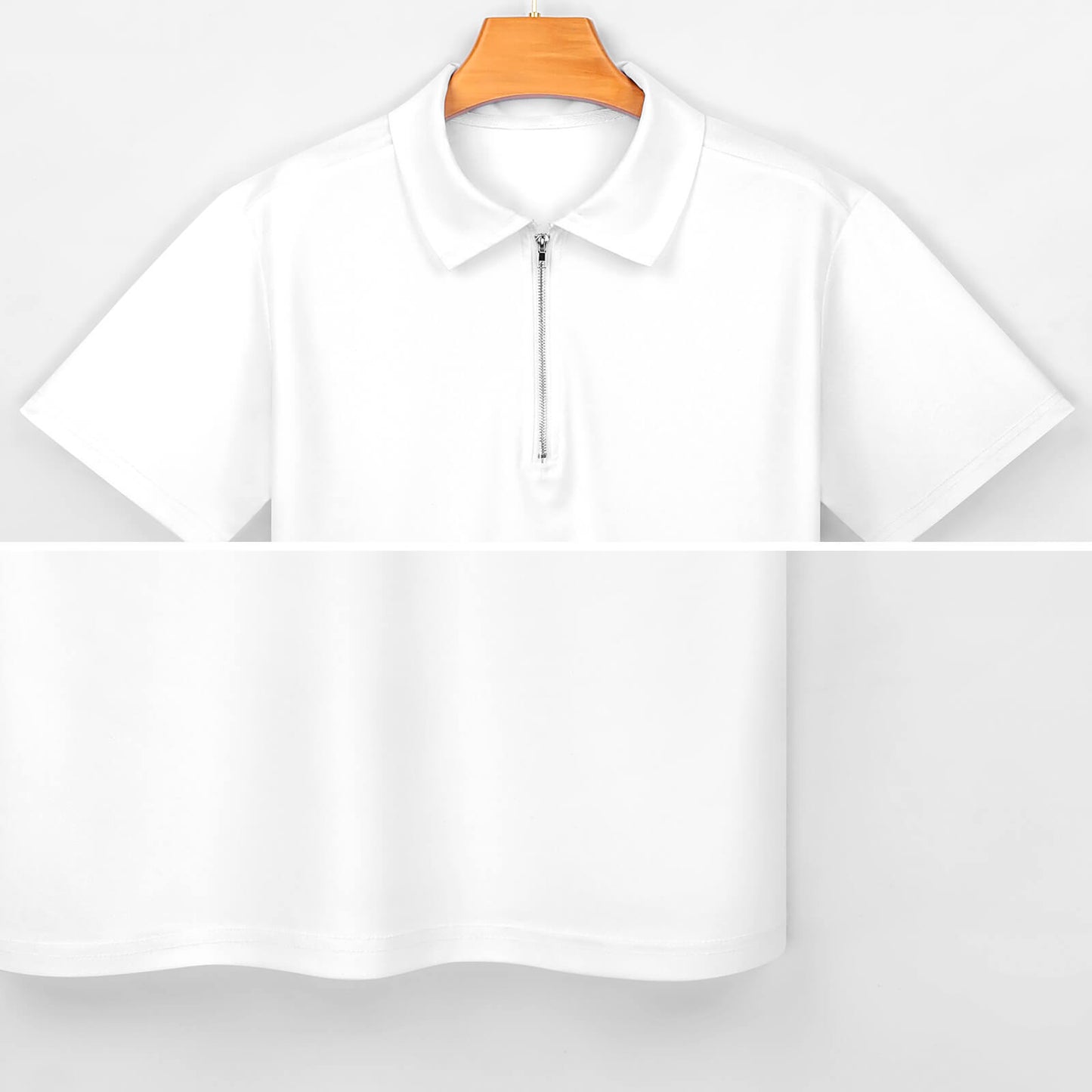 Men's Short Sleeve POLO Shirt with Zipper(All-Over Printing)