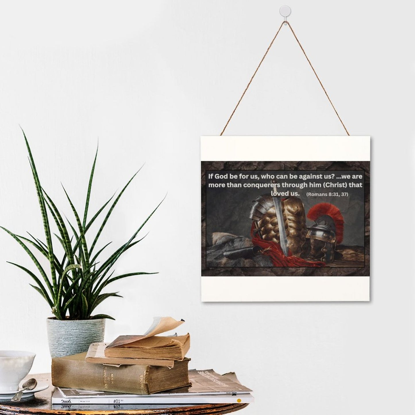Square Wood Wall Decor Hanging Sign-12"x12"/30x30cm
