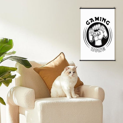 Canvas Hanging Poster with Scrolls-16"x24"/ 40x60cm-GAMING