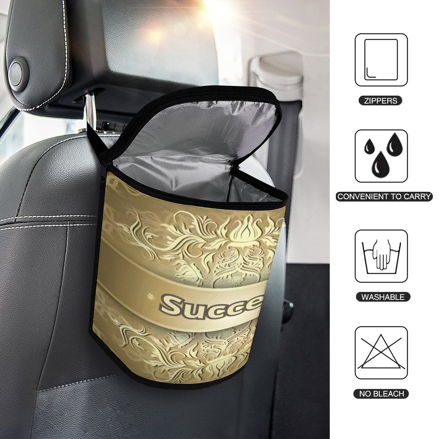 Collapsible Car Trash Bin