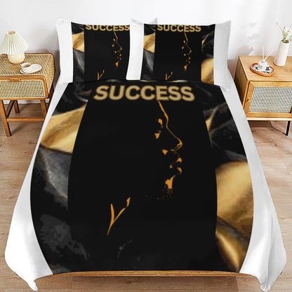 3-Piece Bedding Set-90"x90"/ 229x229cm (Dual-sided Printing)