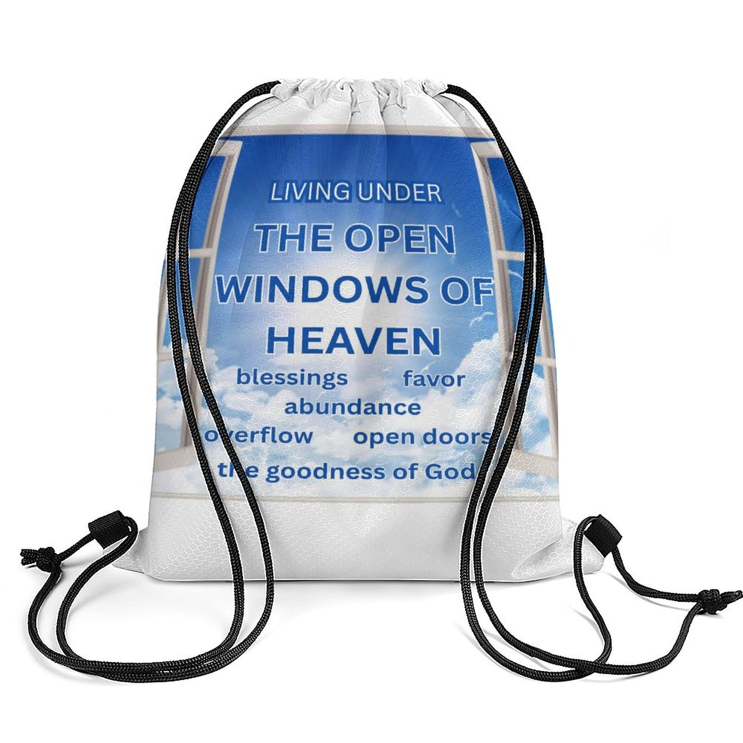 Custom Drawstring Bags with Waffle Cloth Designs