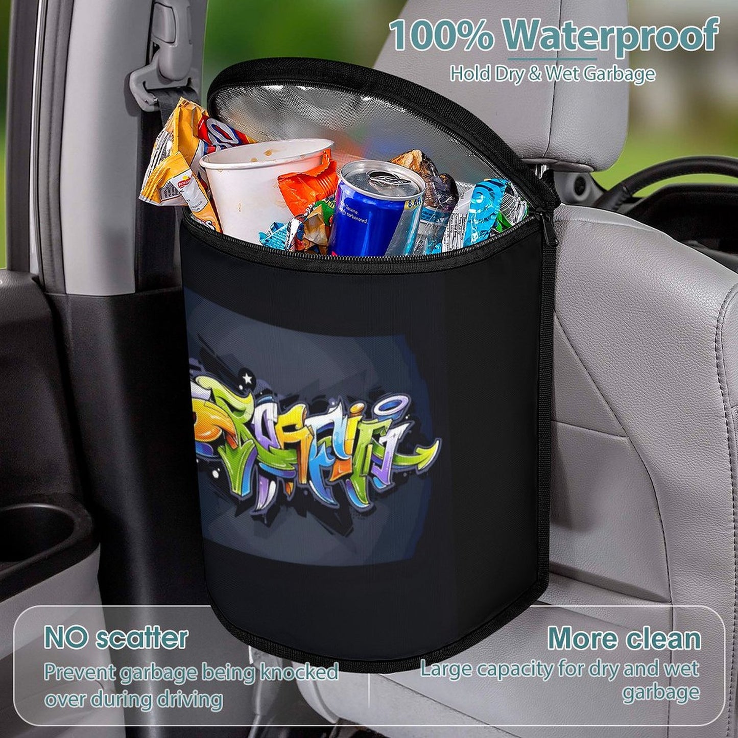 Collapsible Car Trash Bin