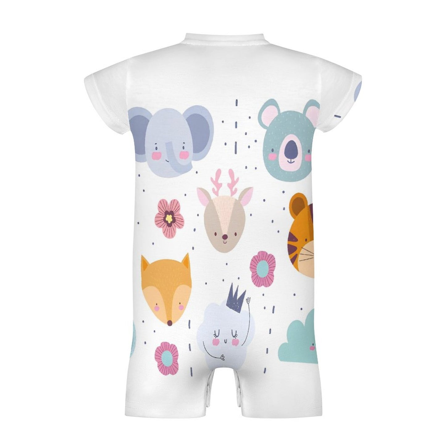Short Sleeve Baby Bodysuit Romper PLR (All-Over Printing)