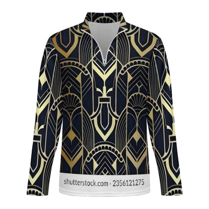 300gsm Men's Polo Sweatshirt LM111 (All-Over Printing)