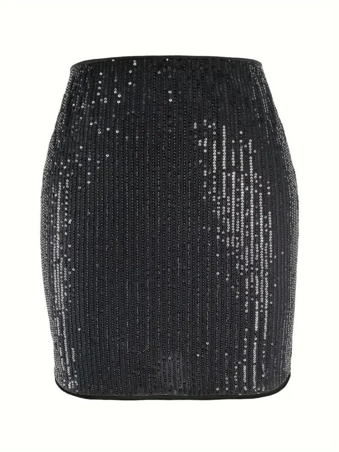 Sequin Mini Skirt-SMALL-2XL