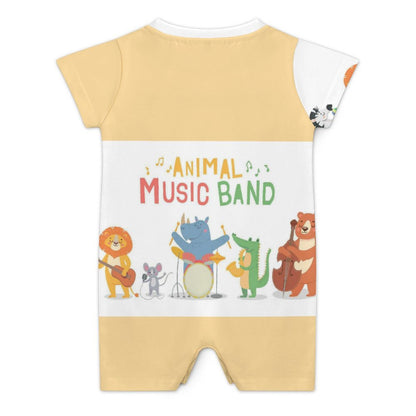 Short Sleeve Baby Bodysuit Romper PLR (All-Over Printing)