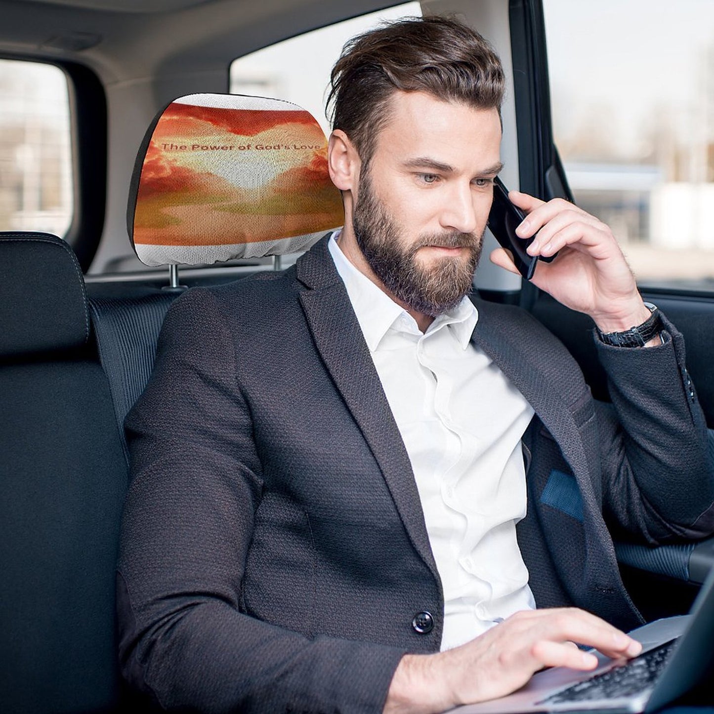 Custom Car Headrest Covers