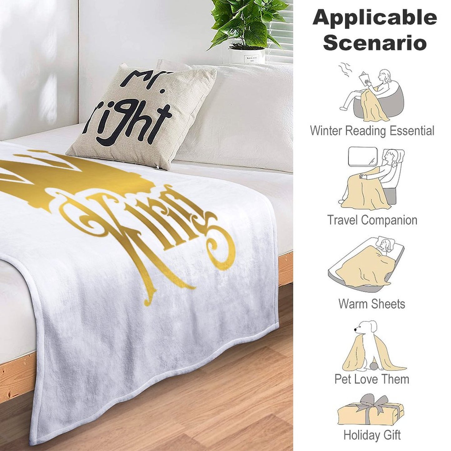 280gsm Flannel Blanket (One-sided Printing)-40"×50"