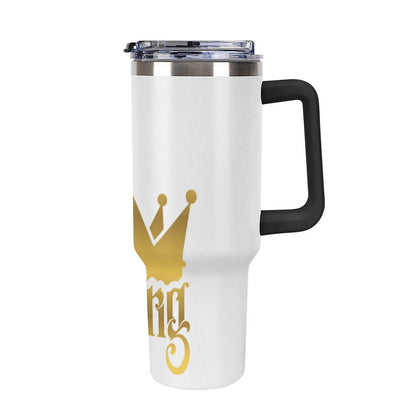 40oz Insulated Tumbler with Handle and Straw