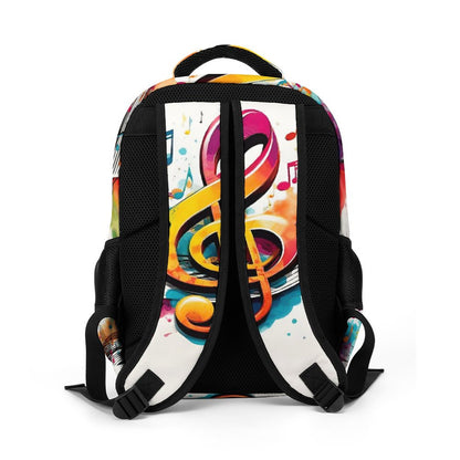 MUSIC GRAFFITI Multi-Pocket Backpack