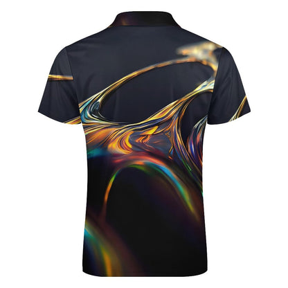 Men's Short Sleeve POLO Shirt with Zipper B470 (All-Over Printing)