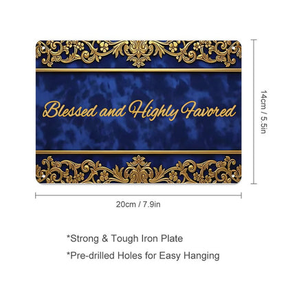 Horizontal Personalized Metal Wall Art Tin Sign-5.5"x7.9"/14x20cm