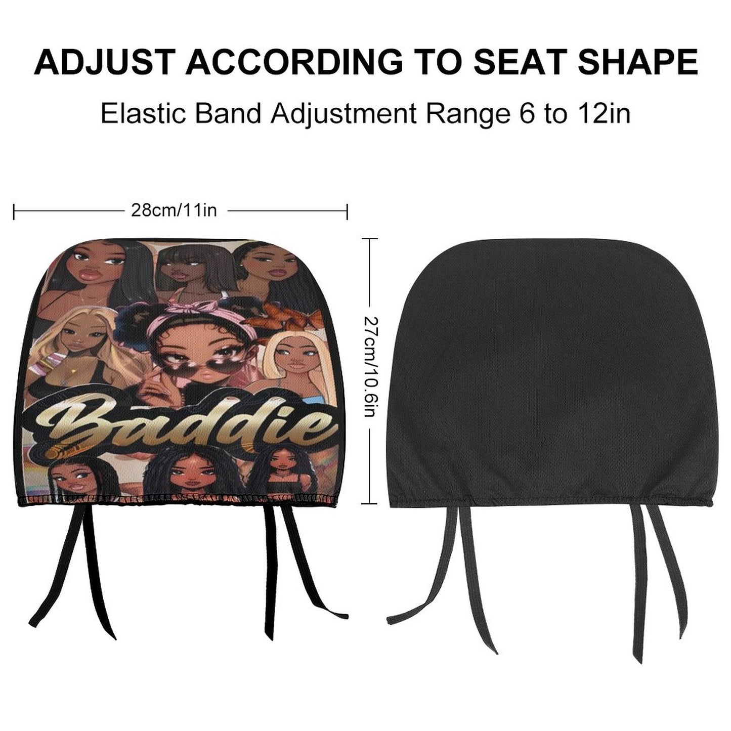 Custom Car Headrest Covers