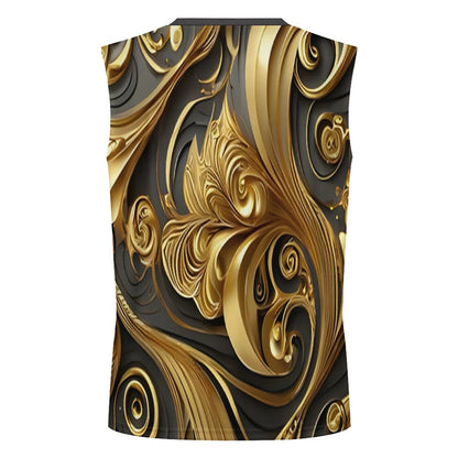 200gsm Henley Neck Vest(All-Over Printing)