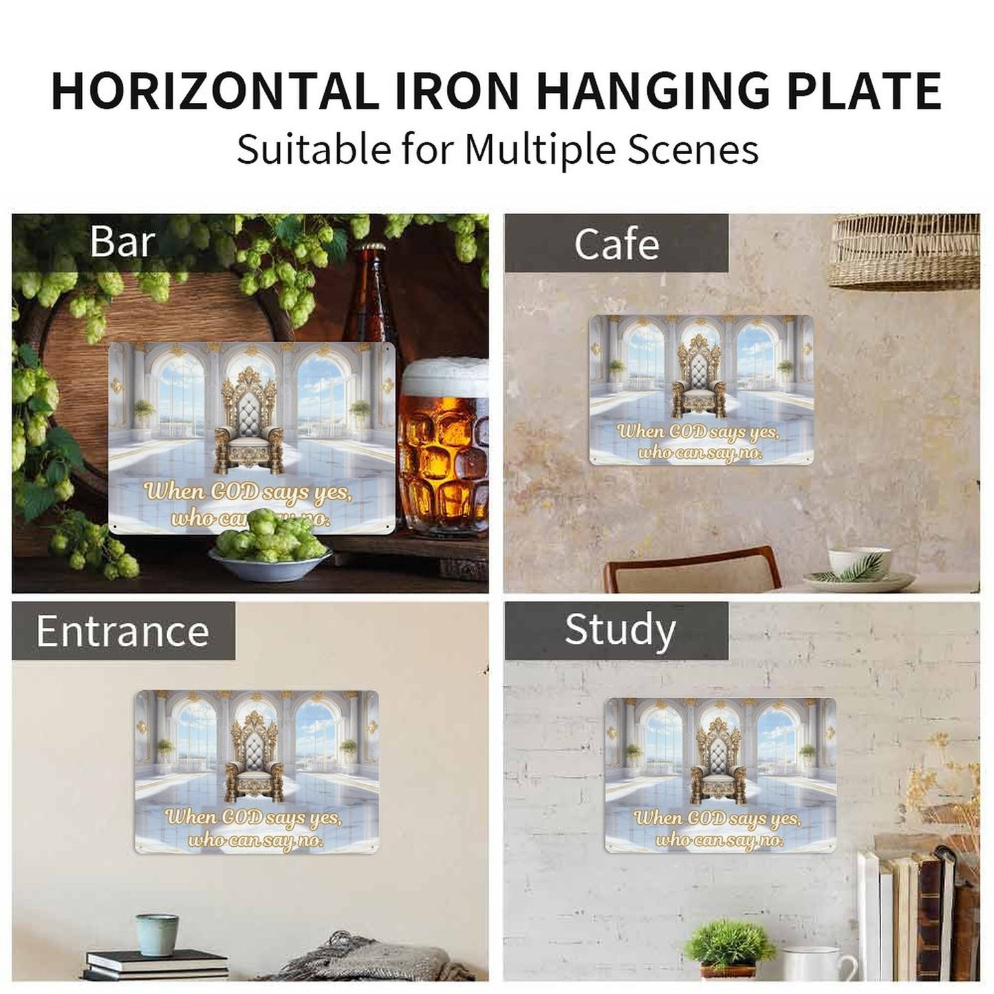 Horizontal Vintage Metal Sign-7.9"x11.8"/ 20x30cm