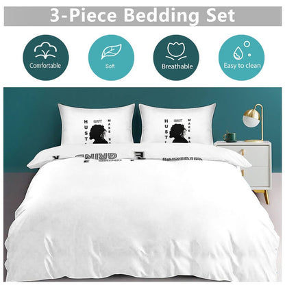 3-Piece Bedding Set-86"×70"/ 218×177cm (Dual-sidede Printing)