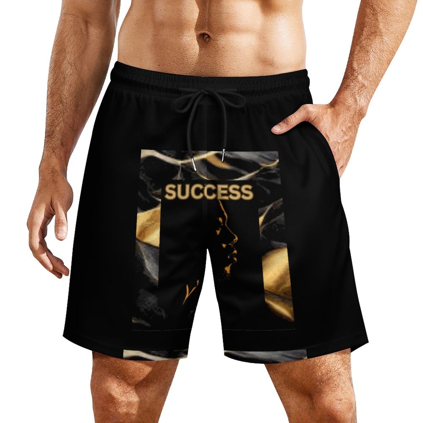 Men's Beach Shorts with 4 Pockets