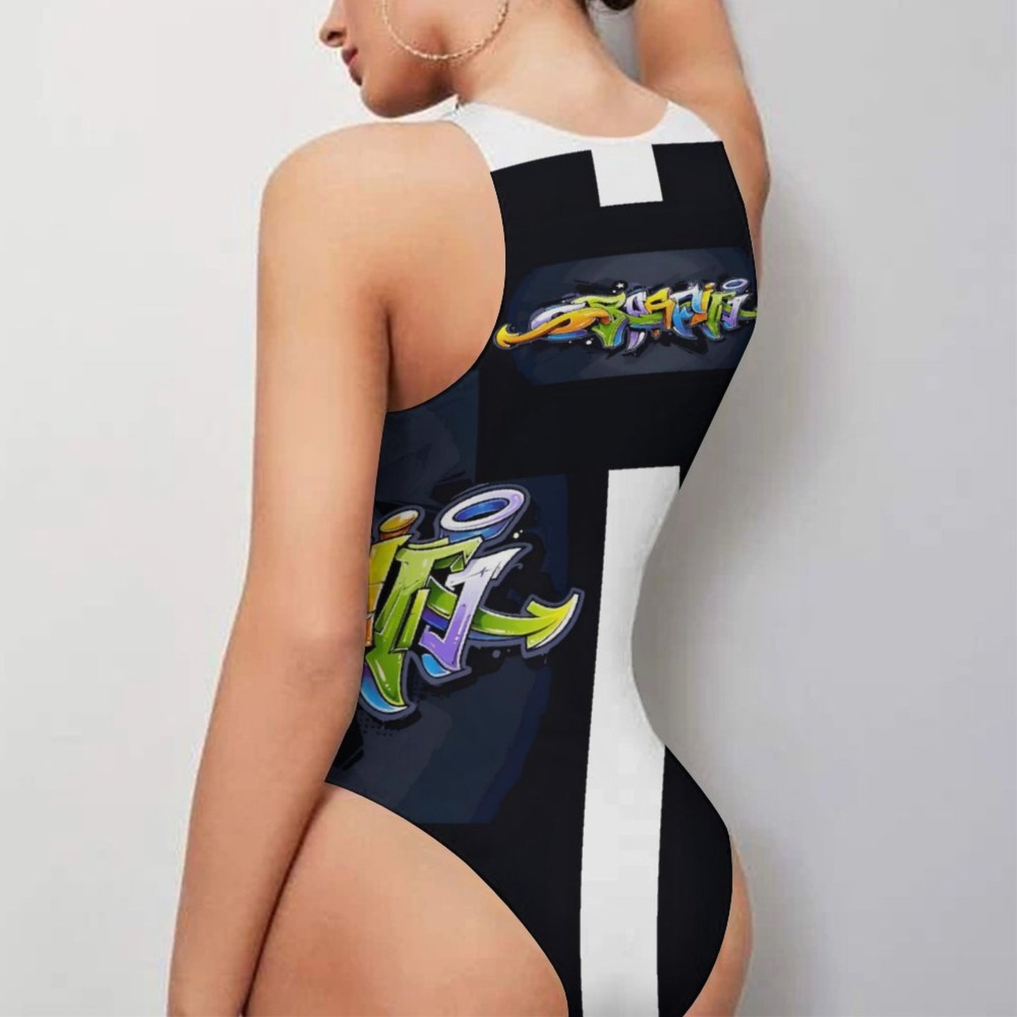 COLORFUL GRAFFITI Tank Top Bodysuit