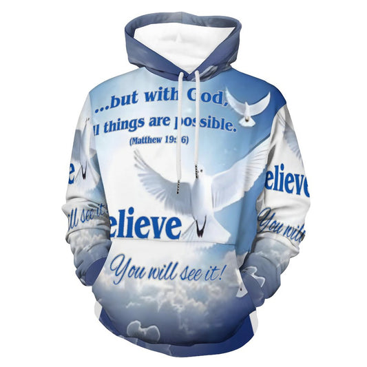 230gsm Printed Hoodie for Men (All-Over Printing)