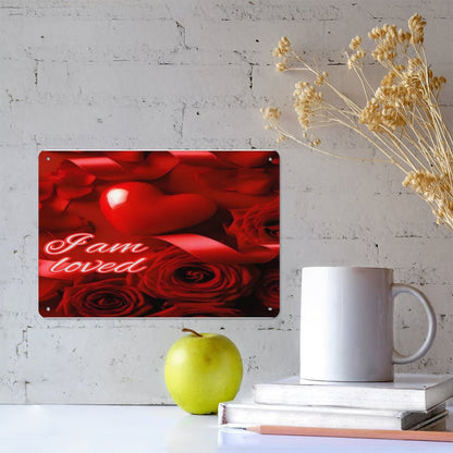 Horizontal Personalized Metal Wall Art Tin Sign-5.5"x7.9"/14x20cm