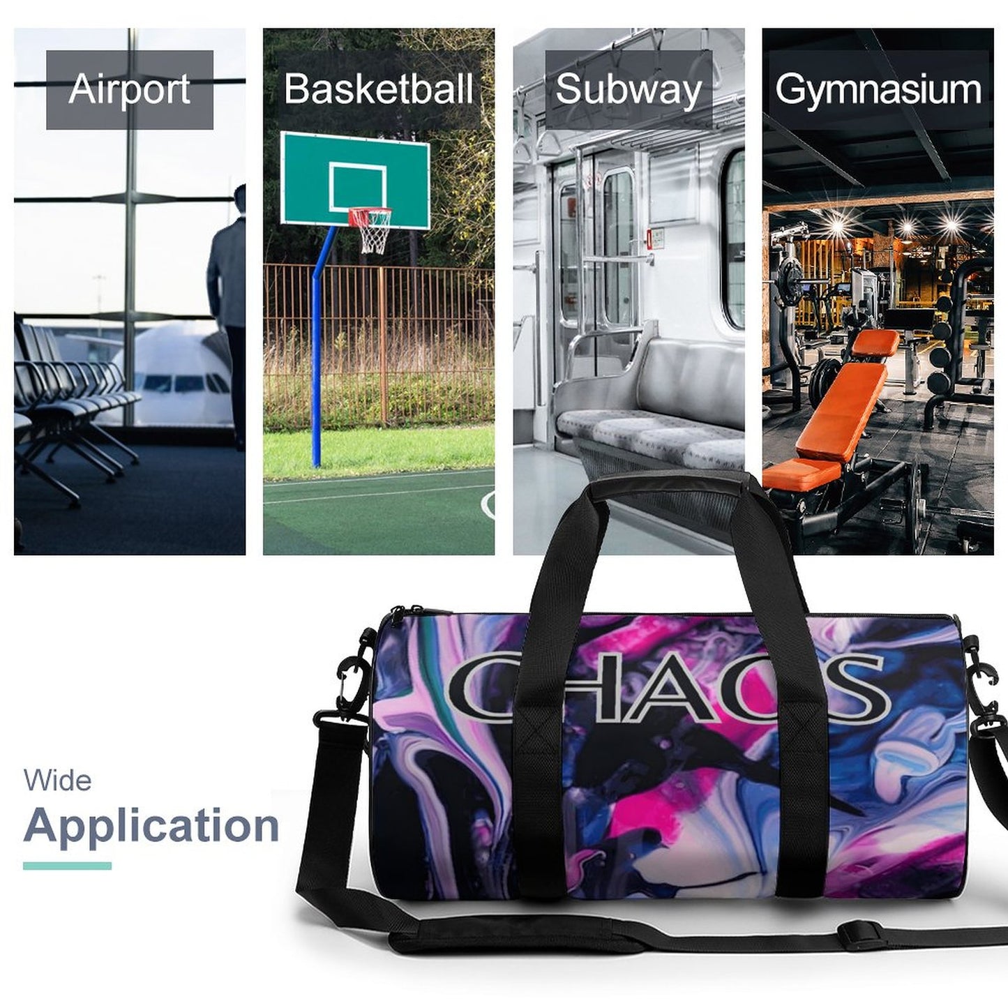 CHAOS Duffel Gym Bag