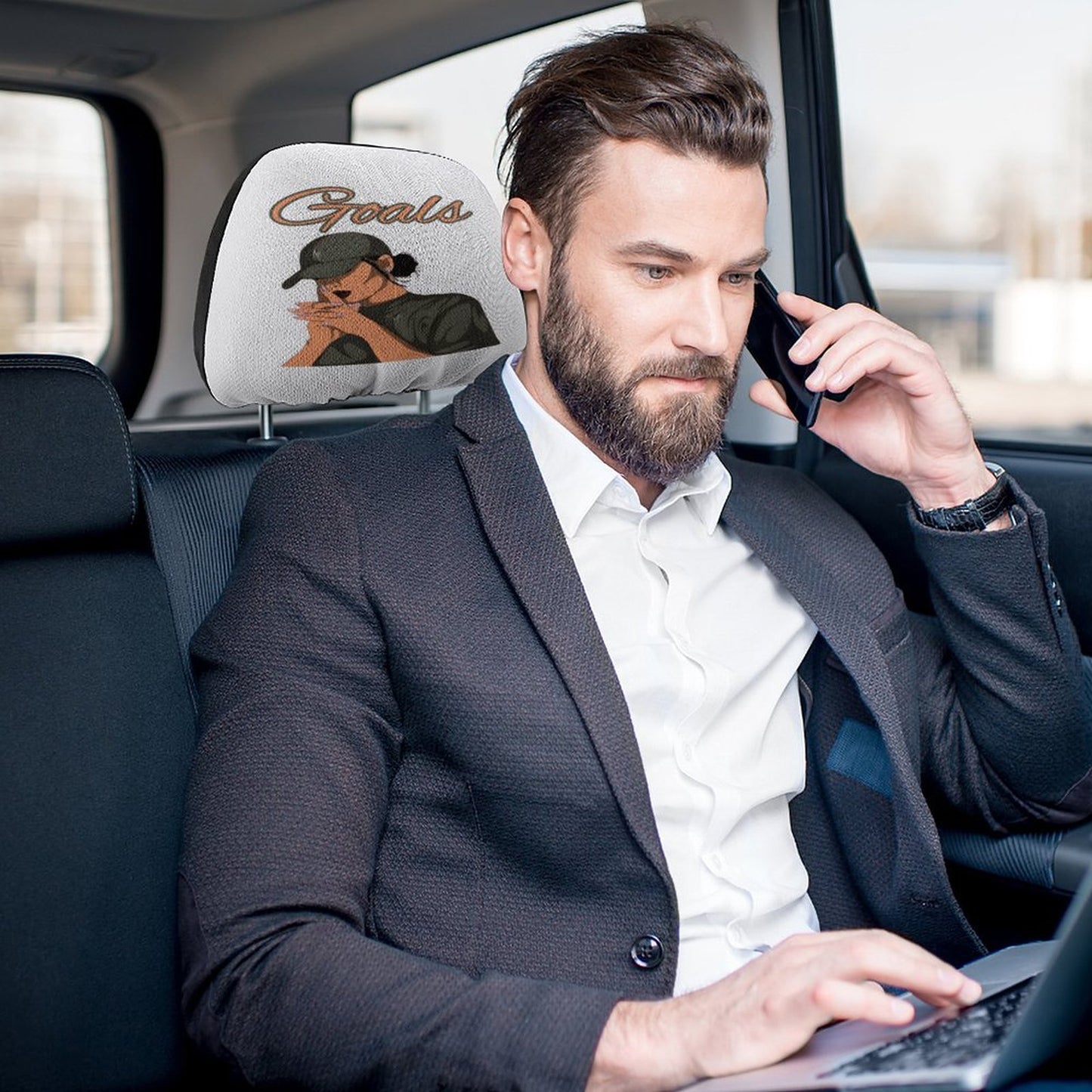 Custom Car Headrest Covers