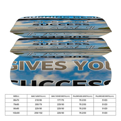 3-Piece Bedding Set-86"×70"/ 218×177cm (Dual-sidede Printing)