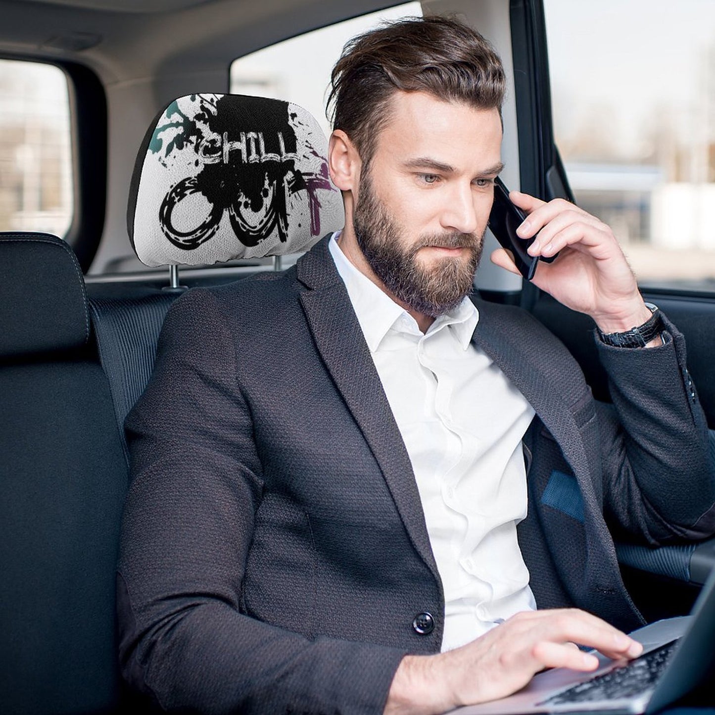 Custom Car Headrest Covers
