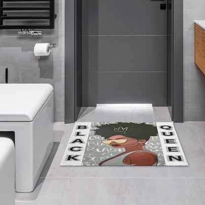 Crystal Velvet Bedroom Floor Mat