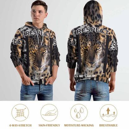 230gsm Men's Cool Hoodie with Double-layer Cap (All-Over Printing)