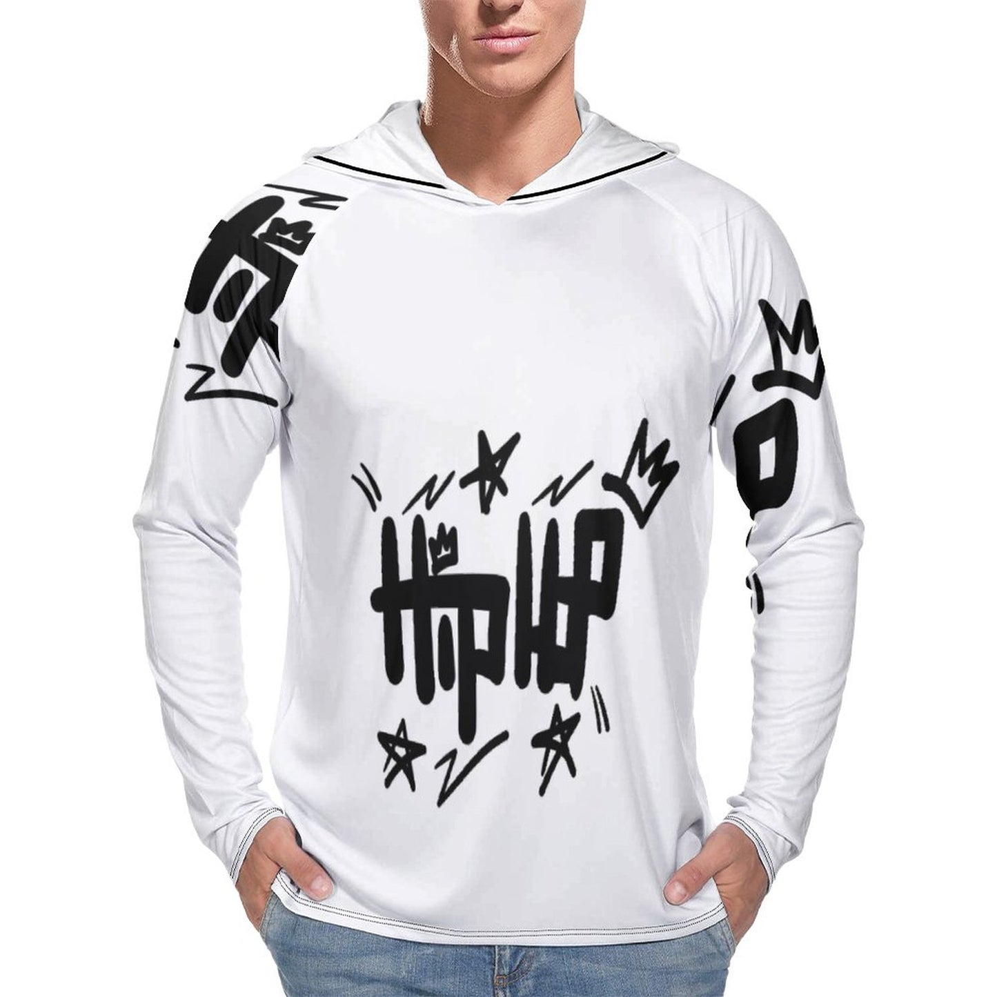 Men's Long Sleeve Hoodie NZ145 (All-Over Printing)
