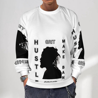 280gsm Men's Crewneck Sweatshirt Raglan A27H (All-Over Printing)