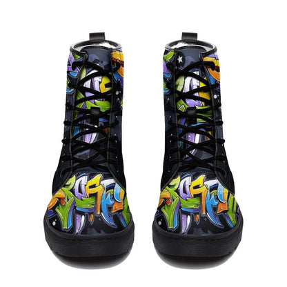 COLORFUL GRAFFITI Unisex Boots (comfortable plush FUR interior)