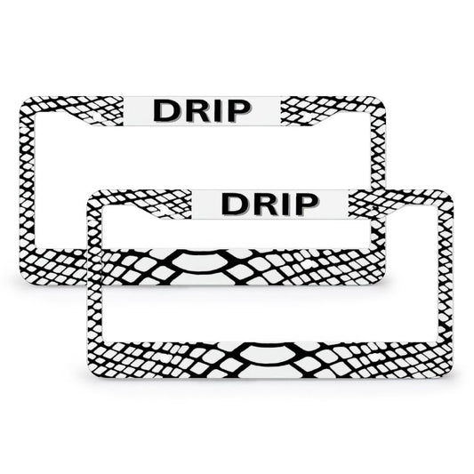 License Plate Frames with 4 Round Holes (1 Pair)