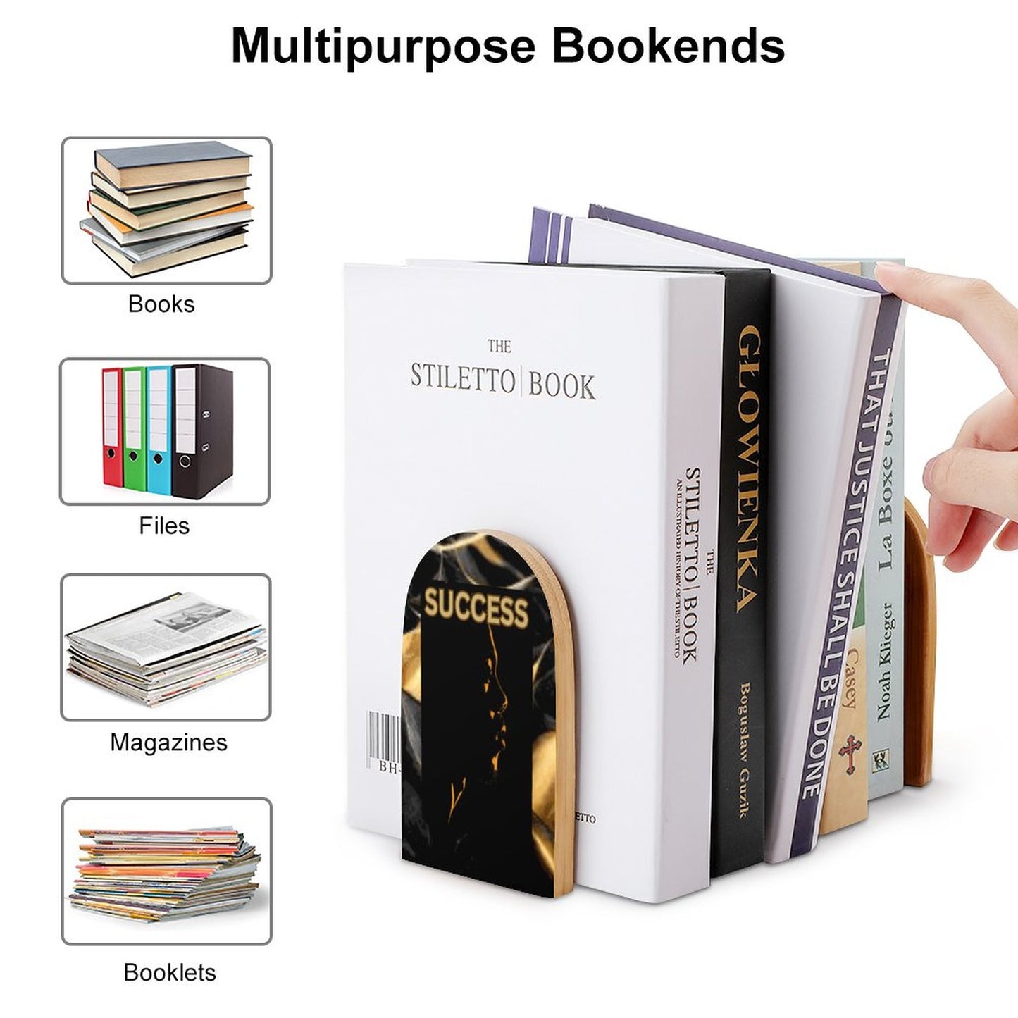 Wood Bookends (Set of 2)