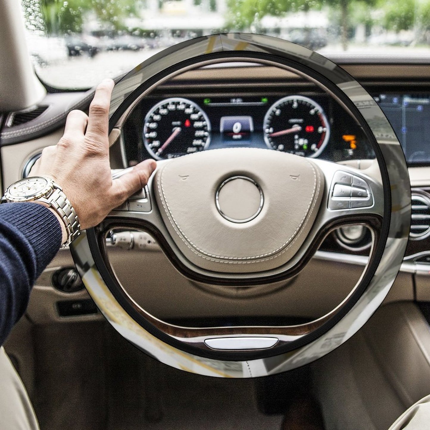 Car Steering Wheel Cover